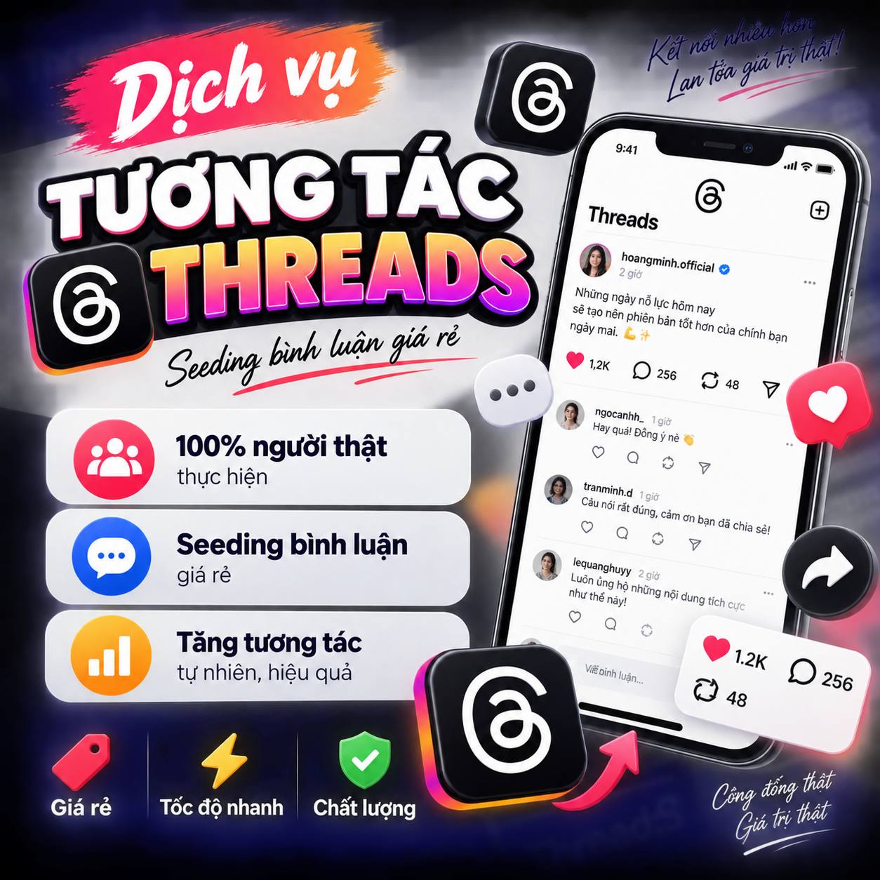 Banner dịch vụ Threads BumX